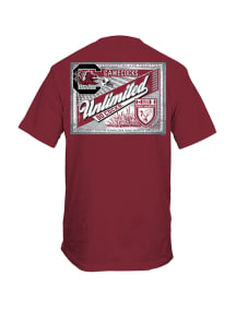 South Carolina Gamecocks Red Ducks Unlimited Label Short Sleeve T Shirt