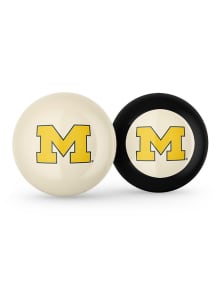 Michigan Wolverines Cue Ball & 8 Ball Billiard Balls