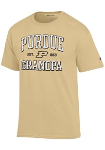 Champion Purdue Boilermakers Gold Est. Date Grandpa Jersey Short Sleeve T Shirt