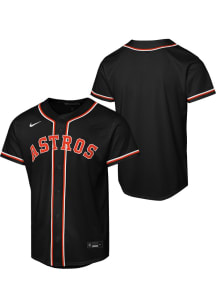 Nike Houston Astros Youth Black Carbon Blank Jersey