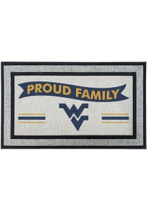West Virginia Mountaineers Proud Family 18x30 Door Mat