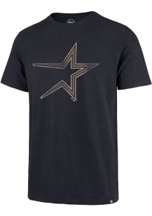 47 Houston Astros Navy Blue Grit Vintage Scrum Short Sleeve Fashion T Shirt