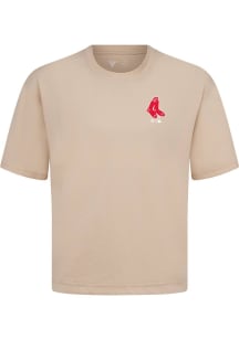 Levelwear Boston Red Sox Tan Signature Knit Core Short Sleeve Fashion T Shirt