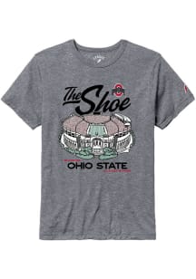 Ohio State Buckeyes Grey Football The Shoe Victory Falls Short Sleeve Fashion T Shirt