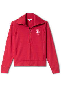 Johnnie O Indiana Hoosiers Womens Crimson Eliza Qtr Zip