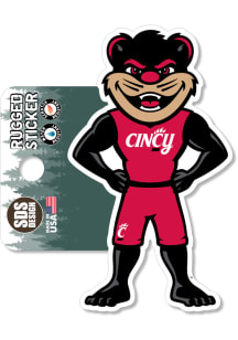 Cincinnati Bearcats 3.5" Bearcat Rugged Stickers - Red