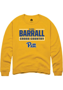 Elena Barrall Pitt Panthers Mens Gold NIL Stacked Box Player Crew