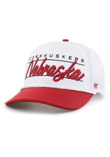 47 Nebraska Cornhuskers Brrr Condor Two-Tone Hitch Adjustable Hat - White