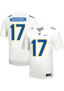 Cole Woodson   Pitt Panthers White Football Football Name And Number Football Jersey