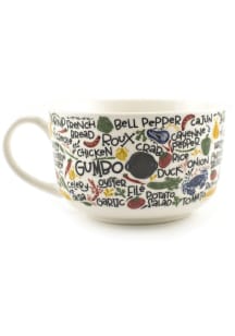 Louisiana State Icons 21 oz. Ceramic Mug - White
