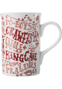 Louisiana State Icons 8 oz. Ceramic Mug - Red