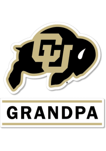 Colorado Buffaloes 3 Inch Grandpa Auto Decal - Black