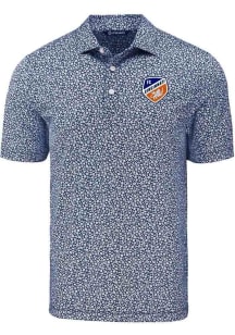 Cutter and Buck FC Cincinnati Mens Navy Blue Pike Flora Short Sleeve Polo