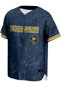 ProSphere Notre Dame Fighting Irish Mens Navy Blue Vigor Baseball Jersey