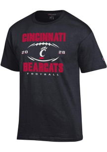 Champion Cincinnati Bearcats Black 2026 Football Schedule Short Sleeve T Shirt