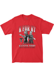 Kaitlyn Terry Texas Tech Red Raiders Red K for KT Short Sleeve Fashion Player T Shirt