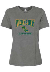 Summit Sportswear William & Mary Tribe Womens Graphite Lacrosse Short Sleeve T-Shirt