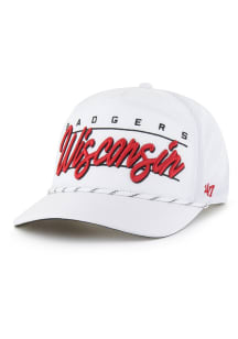 47 Wisconsin Badgers Condor Hitch Adjustable Hat - White