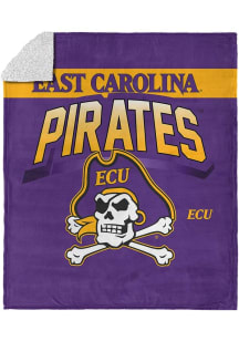 East Carolina Pirates Silk Touch Fleece Blanket - Black