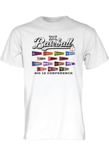 Blue 84 Big 12 White Big 12 Baseball All Teams Short Sleeve T Shirt