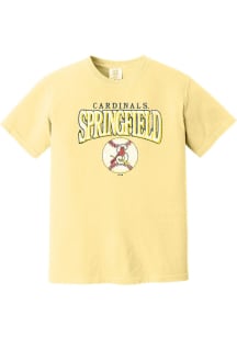 Summit Sportswear Springfield Cardinals Womens Yellow Homerun Short Sleeve T-Shirt
