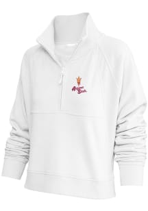 Arizona State Sun Devils Womens White Chakra Qtr Zip