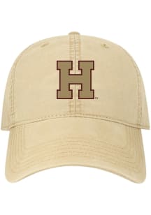 Legacy Harvard Crimson Chain Stitch Terra Twill Adjustable Hat - Khaki
