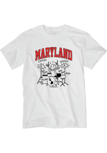 Blue 84 Maryland Terrapins White Diary of a Wimpy Kid Short Sleeve T Shirt