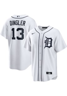 Dillon Dingler Detroit Tigers Mens Replica Home Jersey - White