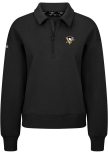 Levelwear Pittsburgh Penguins Womens Black Canmore 3D Embroidered Patch Medium Weight Jacket
