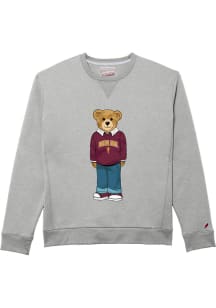 League Arizona State Sun Devils Mens Grey Bear 1991 Long Sleeve Crew Sweatshirt