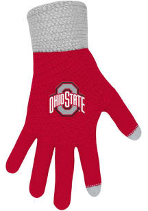 Ohio State Buckeyes Knit Mens Gloves