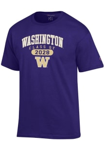 Champion Washington Huskies Purple Class of 2028 Jersey Short Sleeve T Shirt