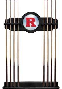 Rutgers Scarlet Knights Solid Wood Cue Rack Pool Table