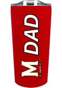 Maryland Terrapins 18oz Soft Touch Dad Stainless Steel Tumbler - Red