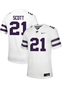 jojo scott  Nike K-State Wildcats White Football NIL Game Football Jersey