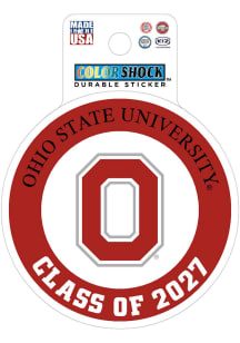Ohio State Buckeyes Class of 2027 Durable Stickers - Red