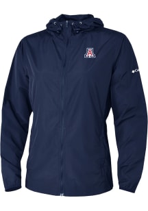 Columbia Arizona Wildcats Womens Navy Blue Heat Seal Prodigy Light Weight Jacket