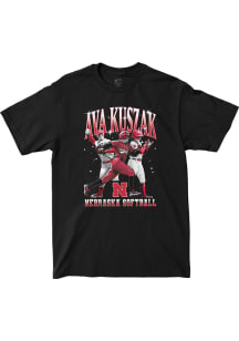 Ava Kuszak Nebraska Cornhuskers Youth Black Illustrated Fashion Player Tee