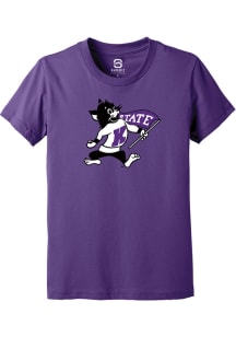 Summit Sportswear K-State Wildcats Youth Purple Willie Short Sleeve Fashion T-Shirt