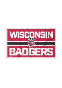 Wisconsin Badgers Bold 3x5 Banner - Red