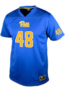 Matthew Amofa  Genuine Collective Pitt Panthers Blue Football NIL Football Jersey