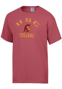Gear For Sports USC Trojans Womens Red Arch Garment Dyed Short Sleeve T-Shirt