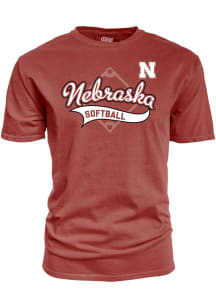 Blue 84 Nebraska Cornhuskers Red Dyed Ringspun Short Sleeve T Shirt