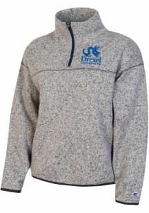 Champion Drexel Dragons Womens Grey Arctic Fleece Qtr Zip
