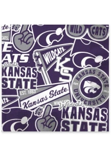 K-State Wildcats 6.5" 25 pk Square Napkins