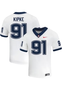 Mateo Kipke  Nike UConn Huskies White NIL Name And Number Football Jersey