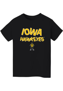 Vive La Fete Iowa Hawkeyes Youth Black Ian Short Sleeve T-Shirt