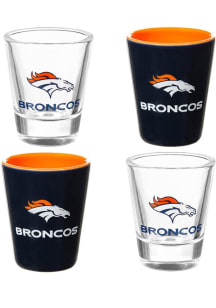 Denver Broncos 2oz 4 Piece Set Shot Glass
