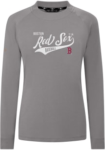 Levelwear Boston Red Sox Womens Grey Slender Glide Pullover